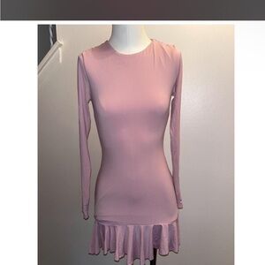 Forever 21 Blush Long Sleeve Dress